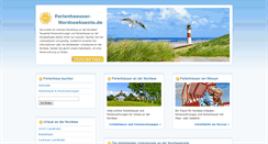 Desktop Screenshot of ferienhaeuser-nordseekueste.de